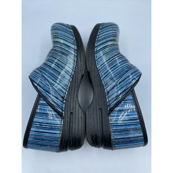 Dansko Pro XP Blue Striped Patent Leather Mule/Clogs Women's EUR 36 / US 5.5 6 - Picture 12 of 13